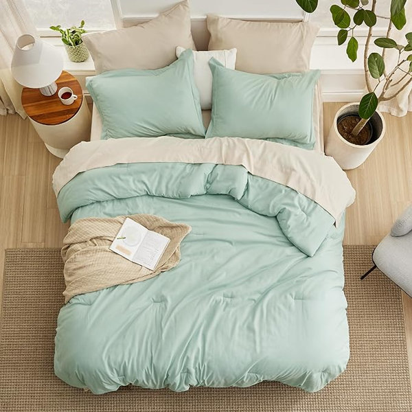 Glorbu Sage Green Bedding Set | Wayfair
